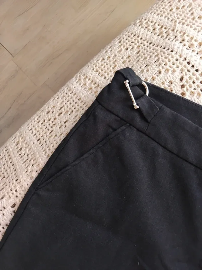 Pantalon Mango bleu chiné - photo numéro 6