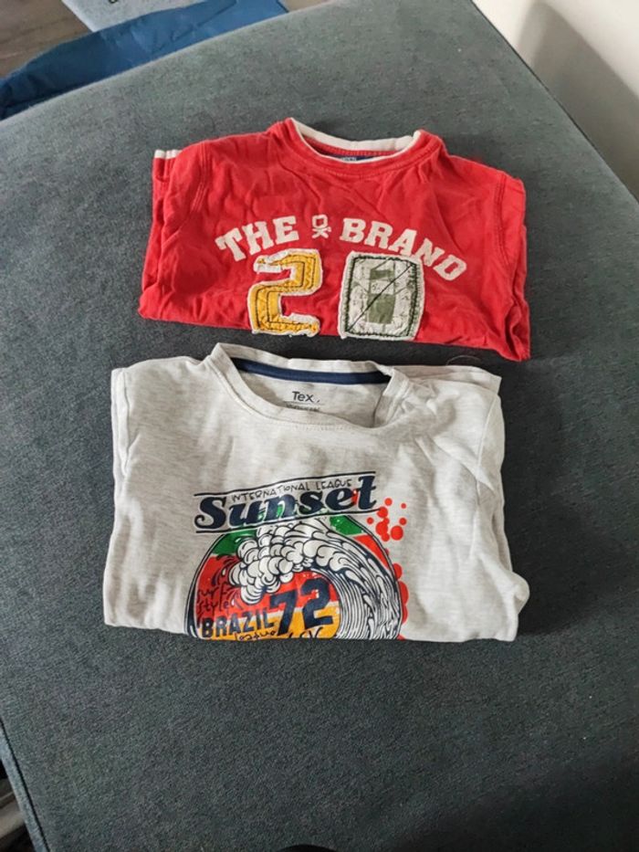2 t shirt manche longue
