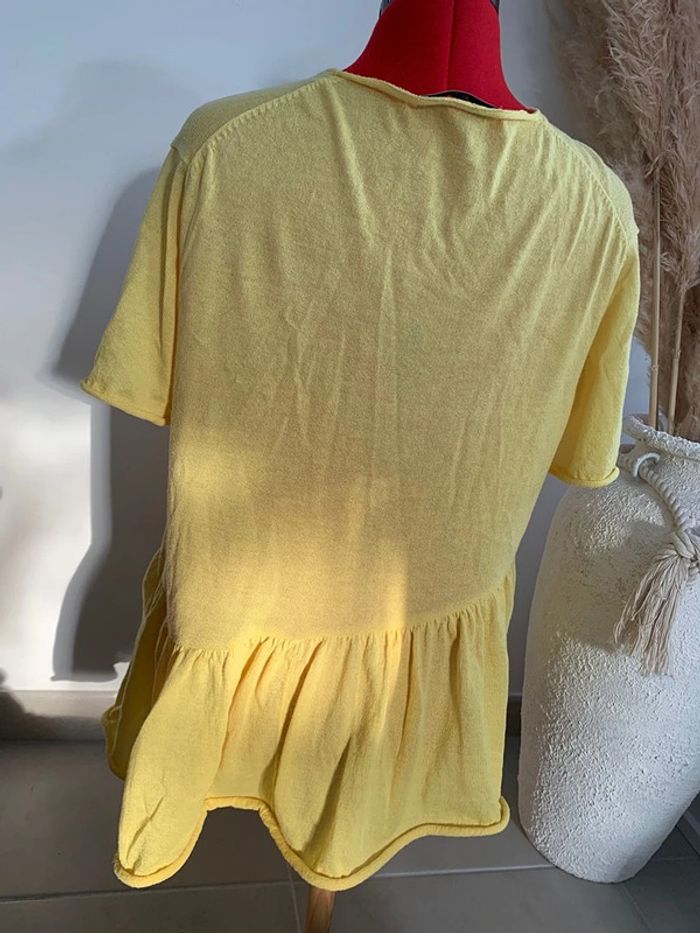 haut et t-shirt Zara jaune taille S - photo numéro 3