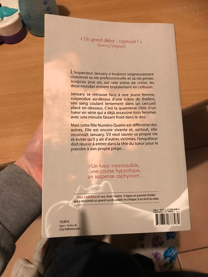 Livre quatre de Will Carver neuf - photo numéro 2