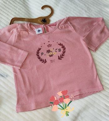 Petit Bateau Tee Shirt Fille 36 mois 