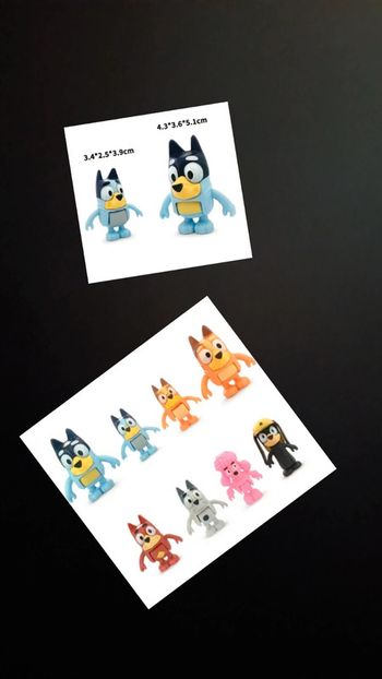 Lot de figurines bluey
