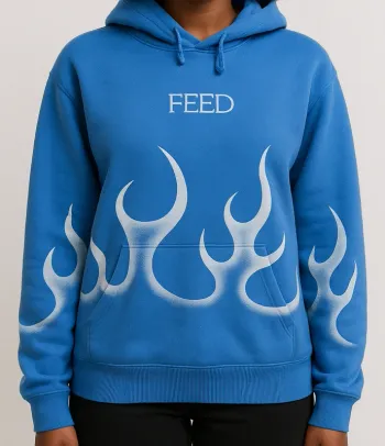 Sweat Feed Jennyfer XXS XS bleu et blanc