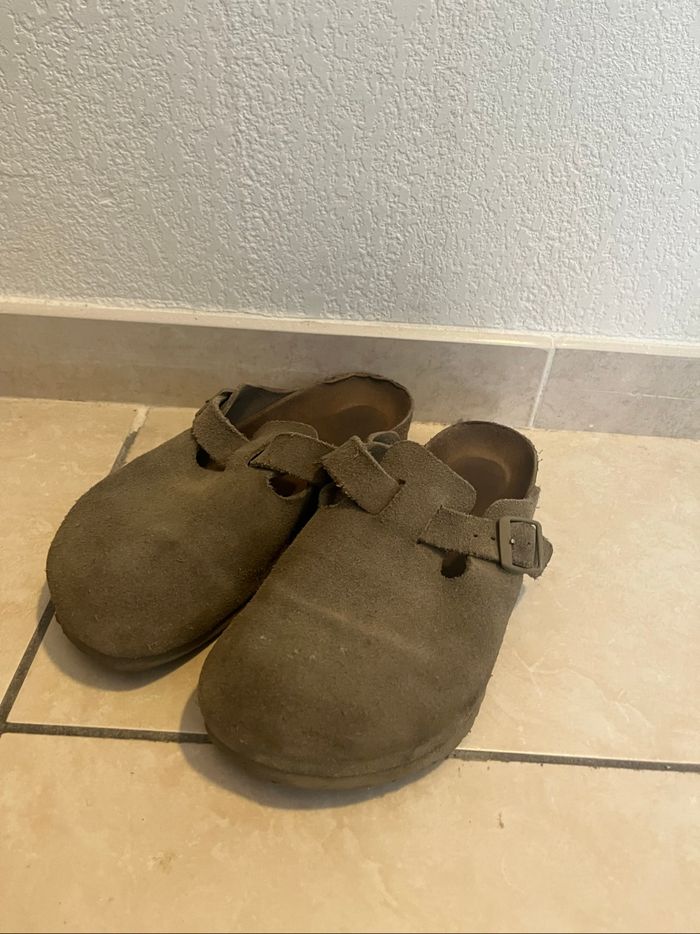 Birkenstock Boston taille 40 verte kaki