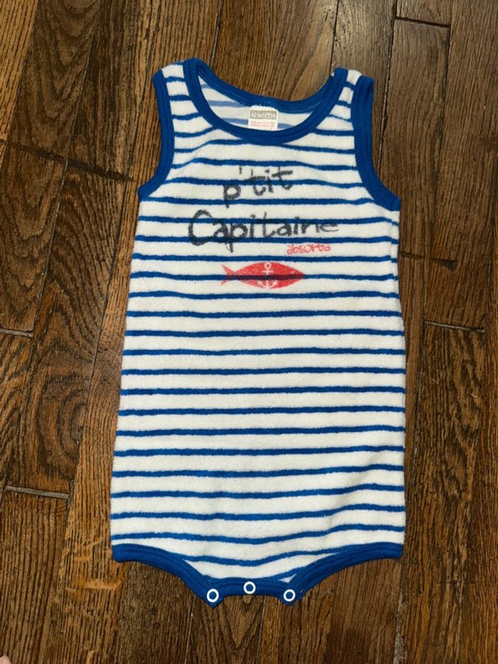 Barboteuse éponge absorba 18 mois (taille pas immense)