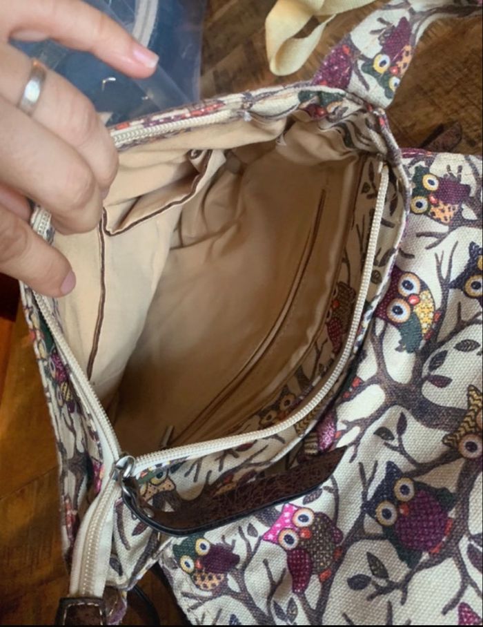 Sac à bandoulière hibou - photo numéro 3