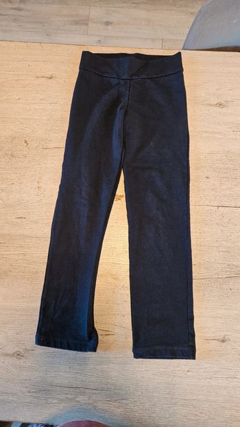 Legging bleu foncé très épais, Pure cotton, 10 ans, nickel