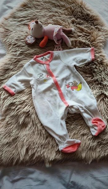 Pyjama  chaud blanc orchestra  1 mois