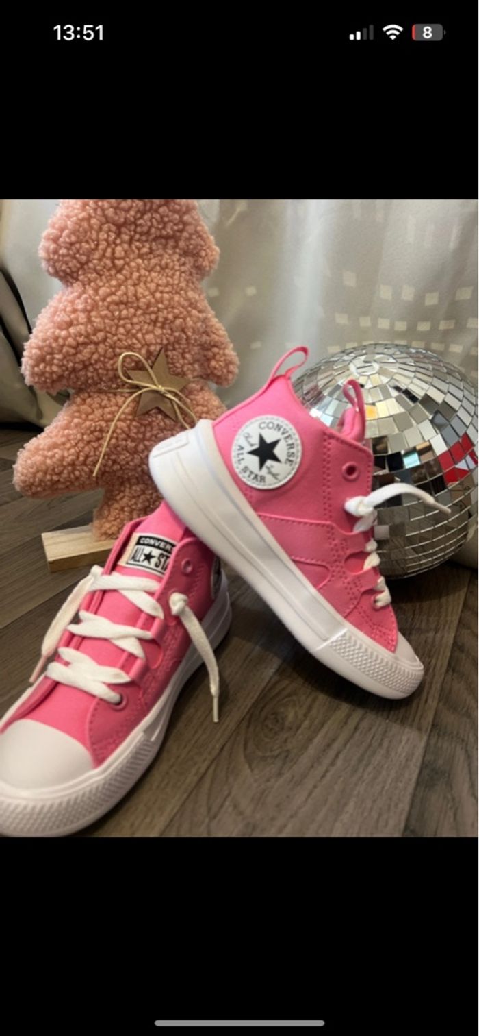 Converse rose fille