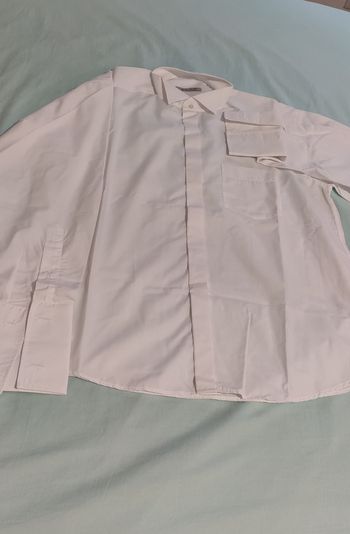 Chemise homme à boutons manchette neuve taille L