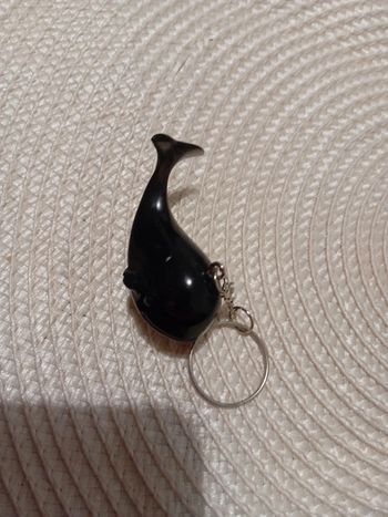 Porte clé baleine résine epoxy