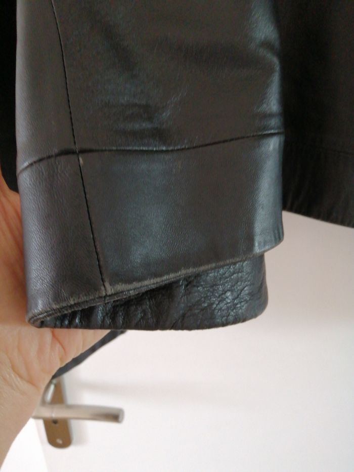 Veste cuir noir - photo numéro 6