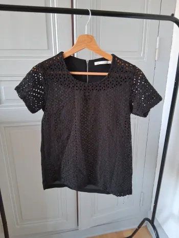Blouse en dentelle noire - Nina Kaufmann - 36/S