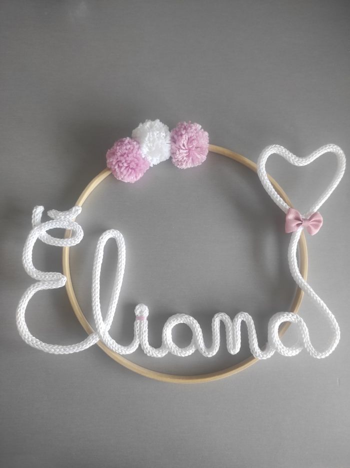 Décoration murale couronne prénom Eliana