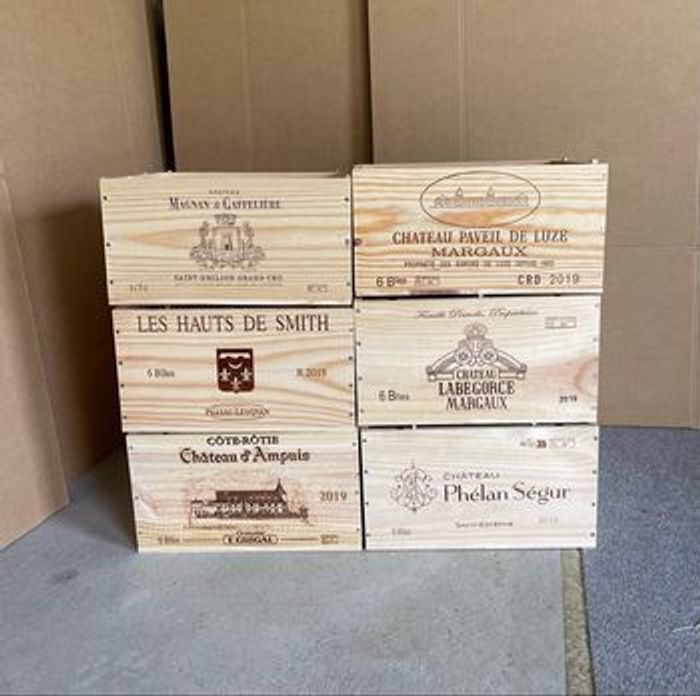 6 caisses de vin en bois - rangement et décoration - photo numéro 3