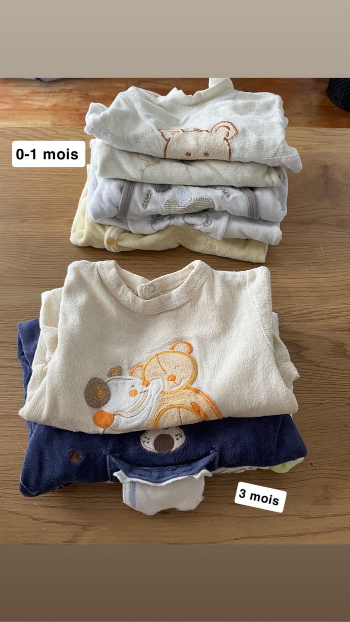 Lot de pyjama hiver 0-3 mois - photo numéro 7