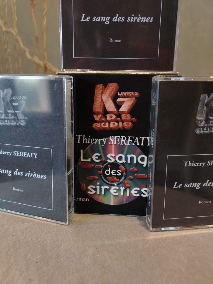 Coffret K7 VDB Livres Audio Thierry Serfaty Le Sang des Sirènes Vintage - photo numéro 2