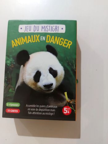 Jeu du mistrigri animaux en danger