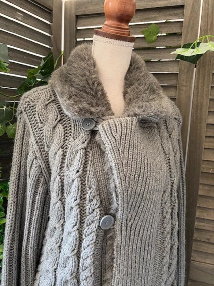 Manteau Fresh Brand gris taille M - photo numéro 2