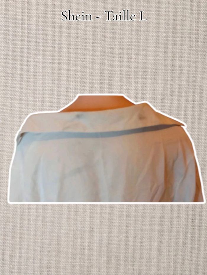 Crop Top blanc - taché 🫟 - Shein - Taille L - photo numéro 5