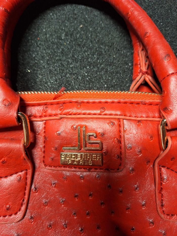 Sac à main rouge femme scherrer paris - photo numéro 2