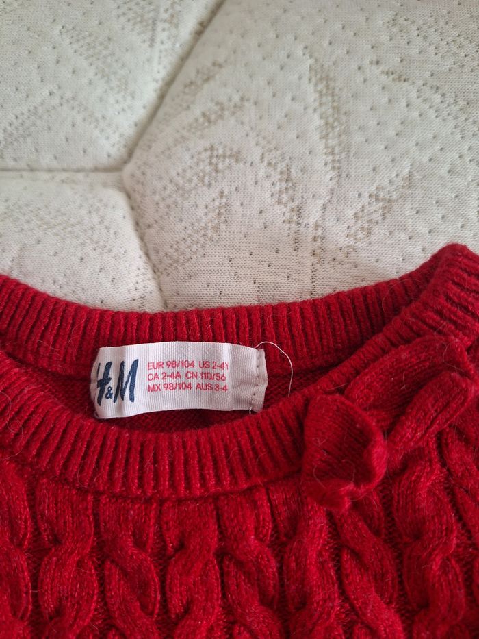 Pull fille rouge - photo numéro 2