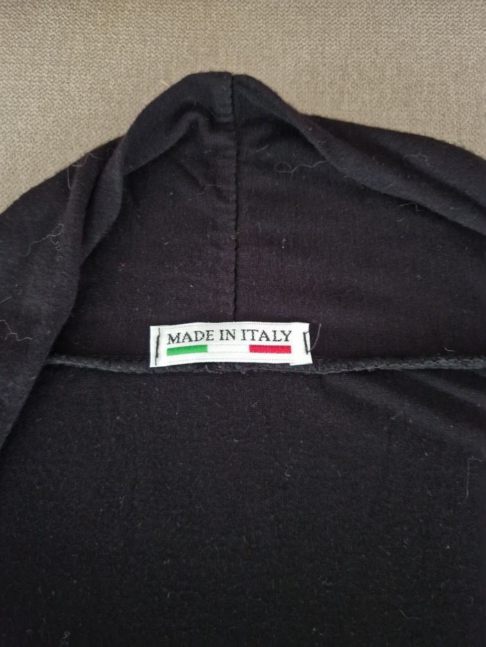 Haut rayé avec faux gilet noir Made in Italy - photo numéro 6