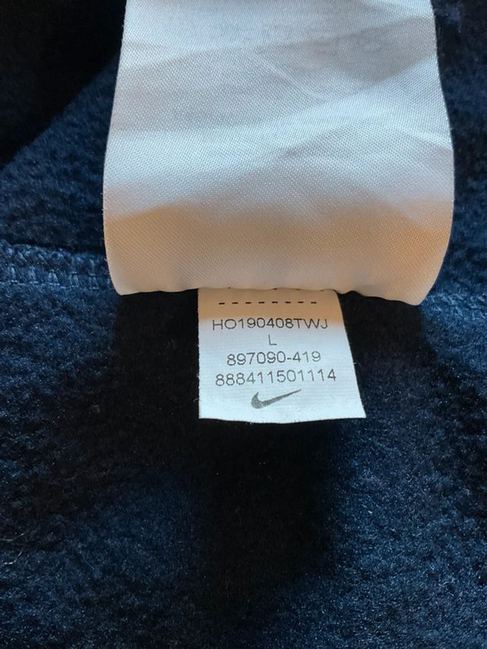 Sweat léger 1/4zip pour homme Nike Carlmont Soccer bleu marine taille L 178 - photo numéro 12