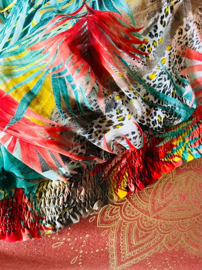 🌴🌺Blouse d’été bohème tropical🌿Exotic foliage summer blouse🌺🌴 - photo numéro 8