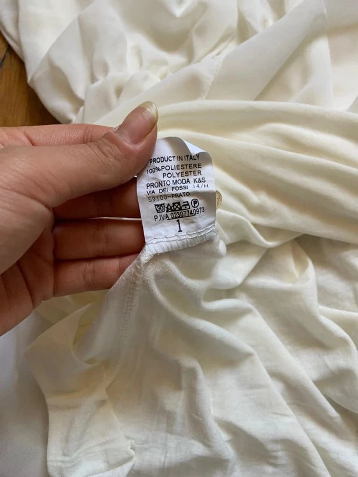 Robe de cérémonie blanc crème taille s 36 - photo numéro 5