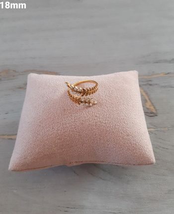 Bague feuilles dorée