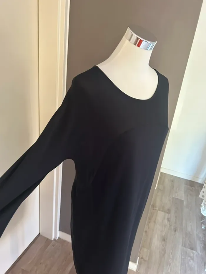 Cos robe longue midi moulante  noir taille S /36 - photo numéro 2