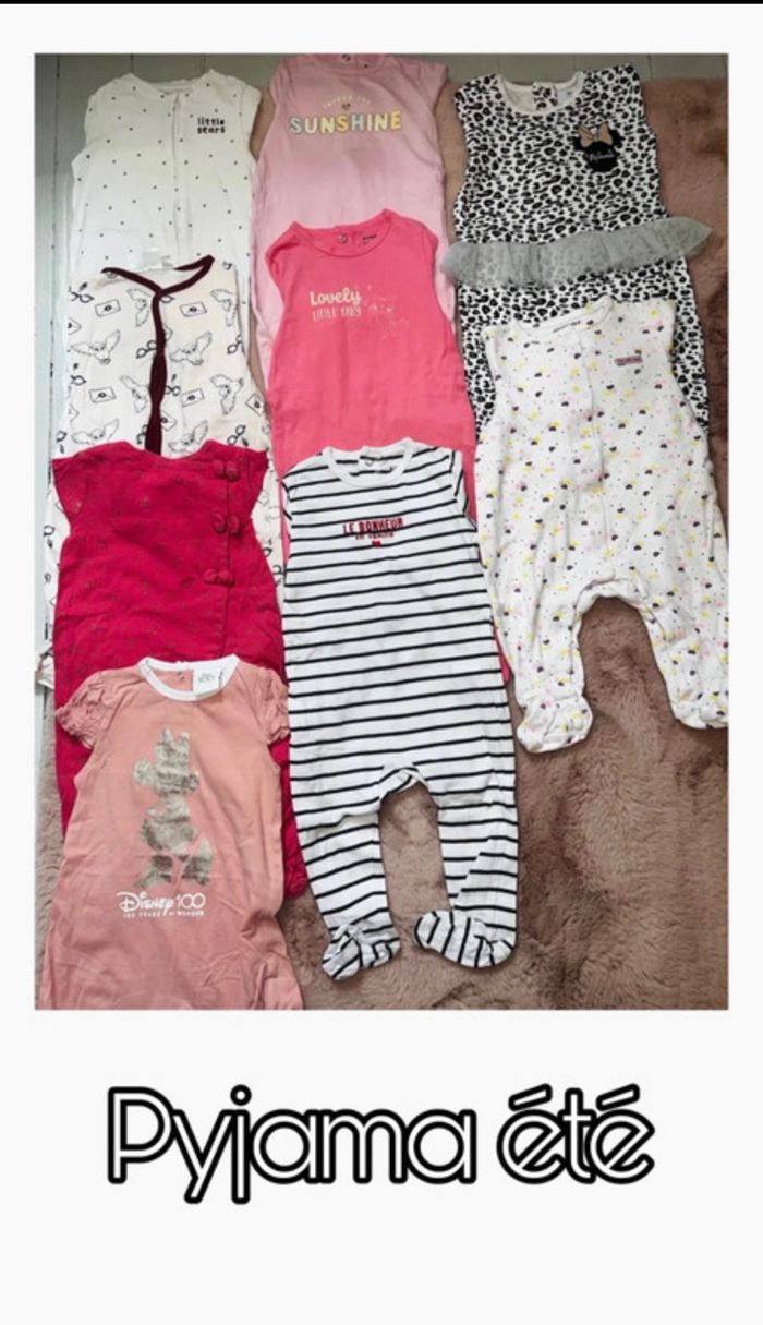 Lot 181 vêtements bébé fille 6 mois - photo numéro 2