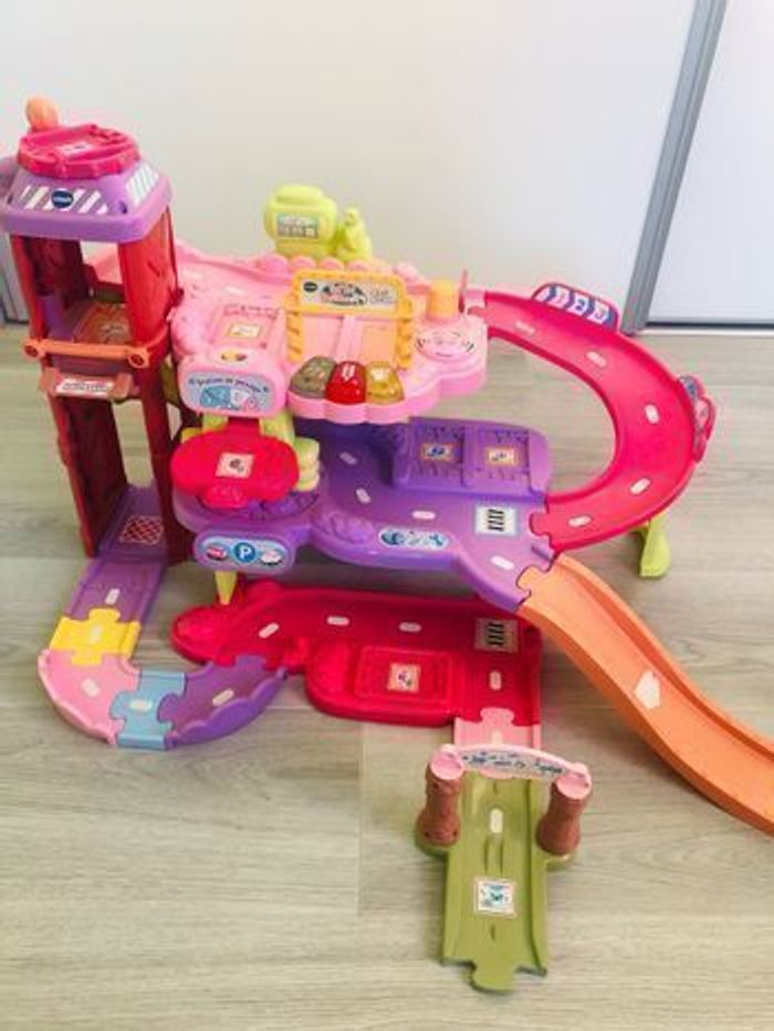 Garage auto tut tut bolides rose vtech - jeu fille