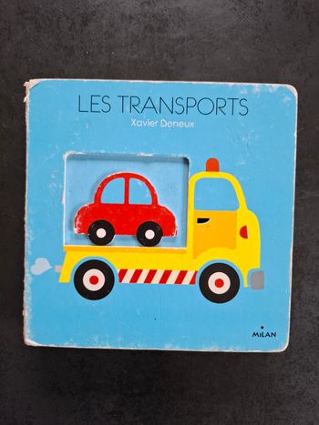 Livre cartonné Les transports en bon état