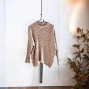 Pull Tricoté Beige Évasé Femme 💎 Mango S/M💎