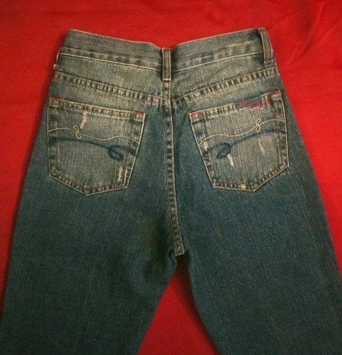 Jean vintage pattes d'éléphant taille 34 - photo numéro 5