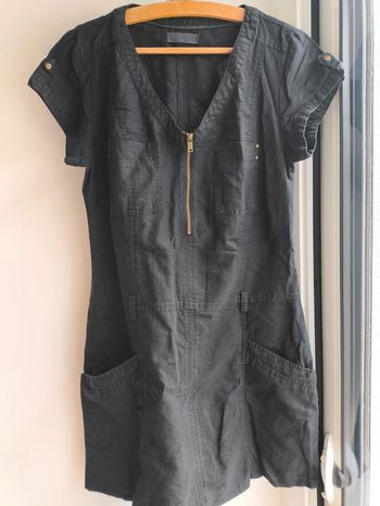 Robe lin 38 noire