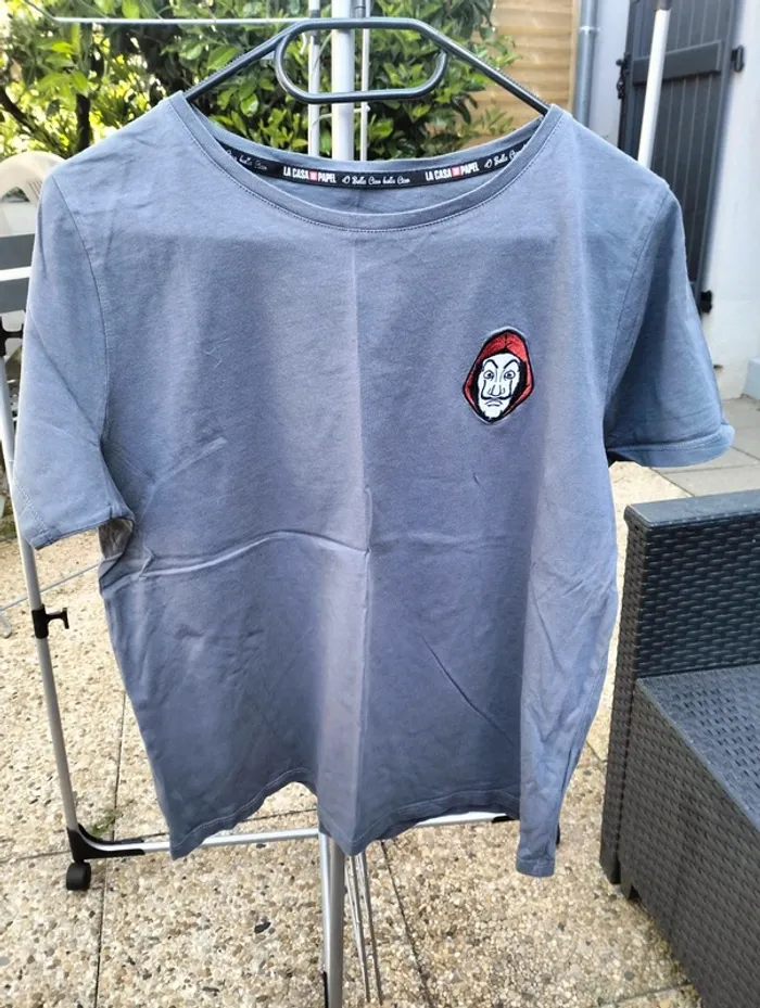 Tee-shirt casa de papel manches courtes