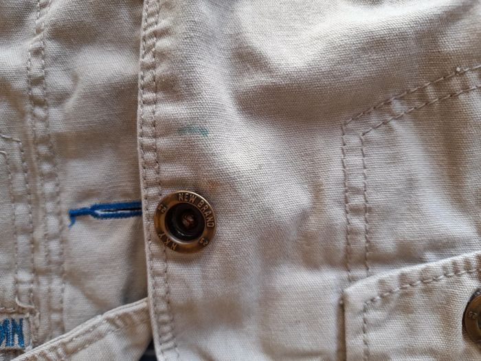 Veste jean beige - photo numéro 3