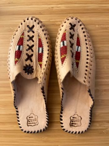 Babouches en cuir