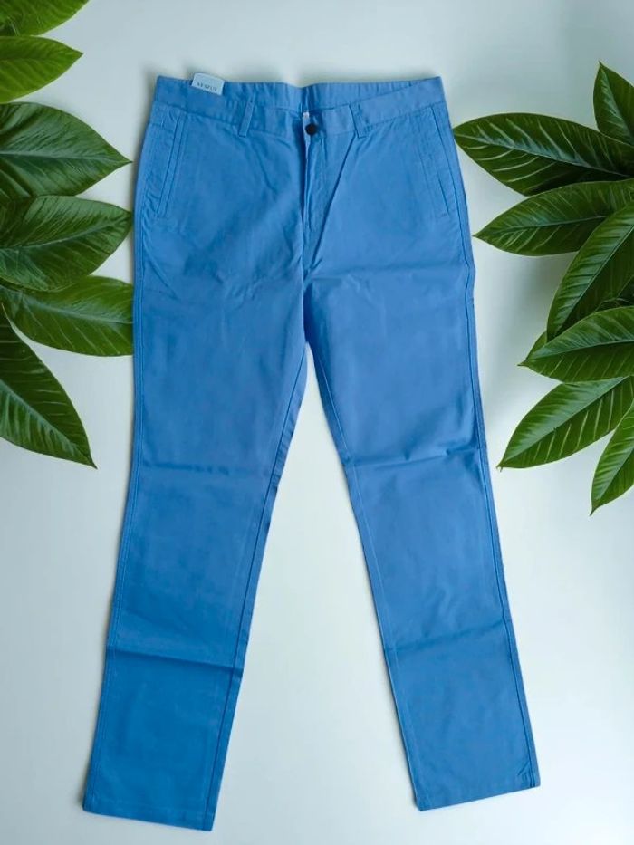 Pantalon bleu Chino ( lire mesures avant achat ! ) - photo numéro 2