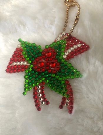 Porte clés noeud de Noël
