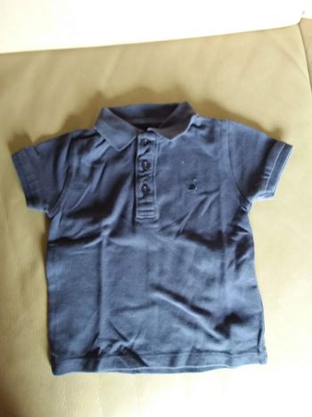 Polo 9 mois dinosaure marine