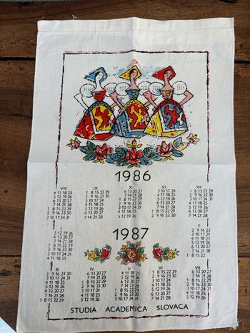 Vintage torchon université slovaque 1986 1987