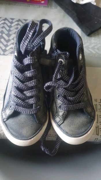 Baskets montantes marine