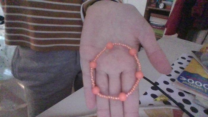 braclelet orange fait main - photo numéro 3