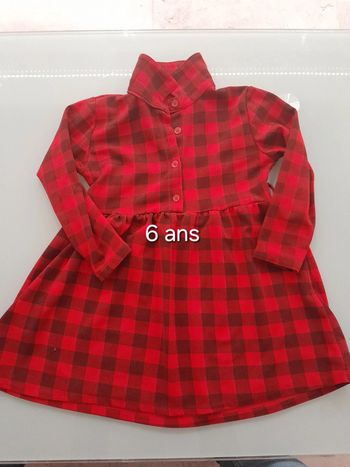 Robe ml à carreaux 6 ans