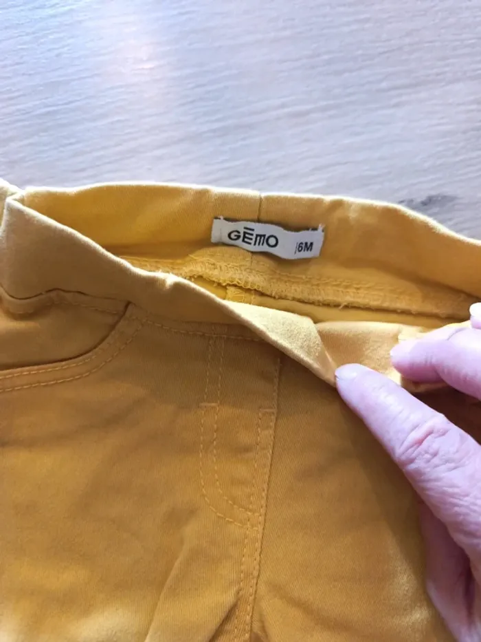 Jegging gemo 6 mois jaune - photo numéro 2