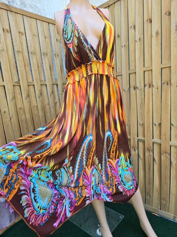 Robe dos nu asymétrique neuve étiquette 🍒années 2000🍒taille XL